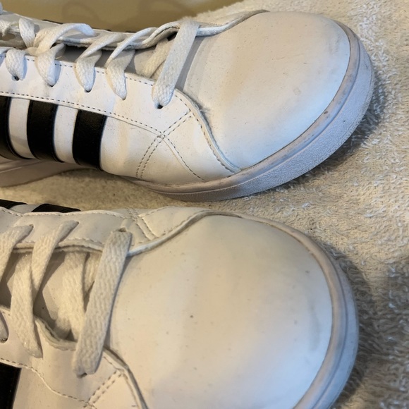 ADIDAS White & Black Grand Court Sneakers: Men’s 11.5 - Picture 4 of 10